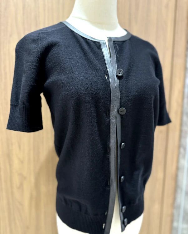 HERMES SHORTSLEEVE CARDIGAN