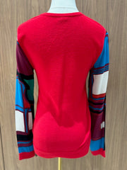 HERMES PULLOVER LONG PRINTED SLEEVE