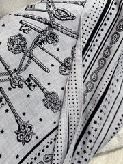 140CM CASHMERE LES CLES BANDANA