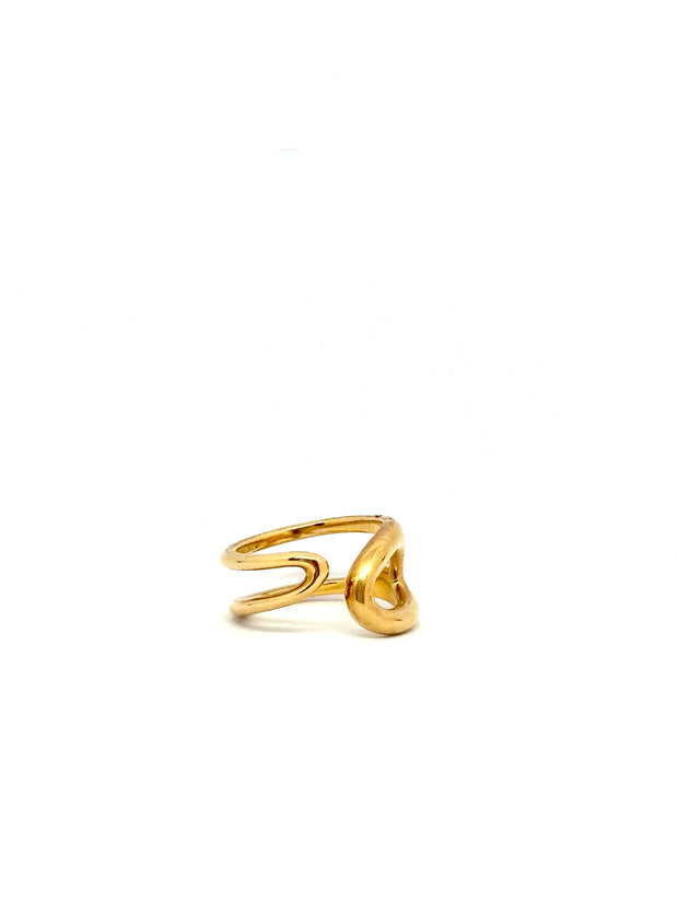 RING CHAINE DE ANCRE PUNK