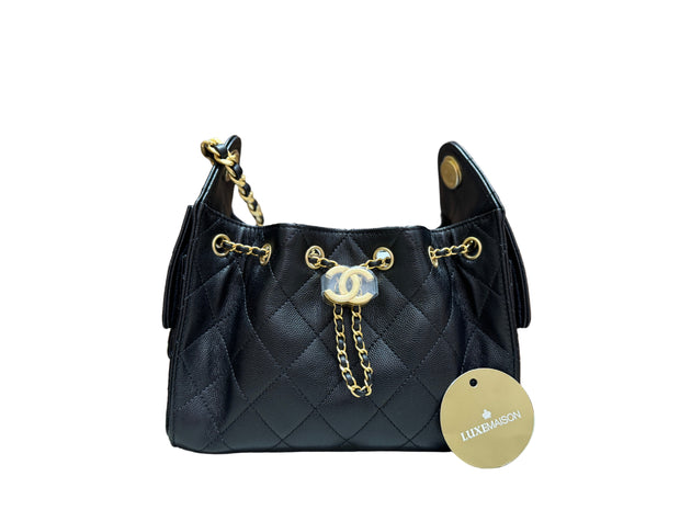 CHANEL 25 MINI BLACK