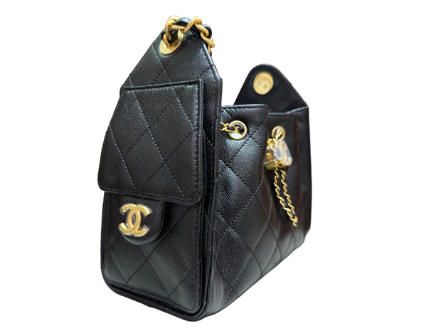 CHANEL 25 MINI BLACK
