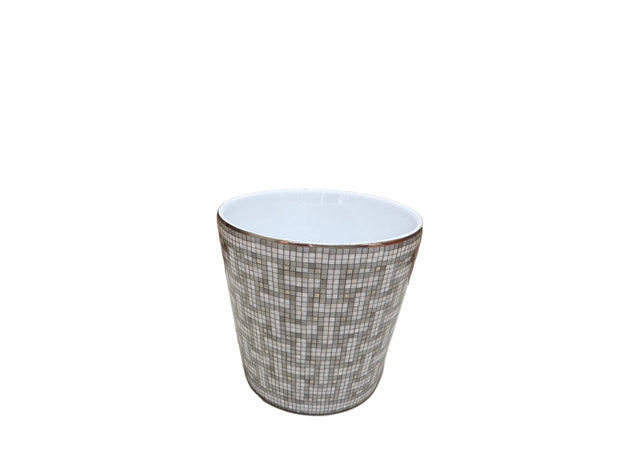 GOBLET MOSAIQUE PLATINE