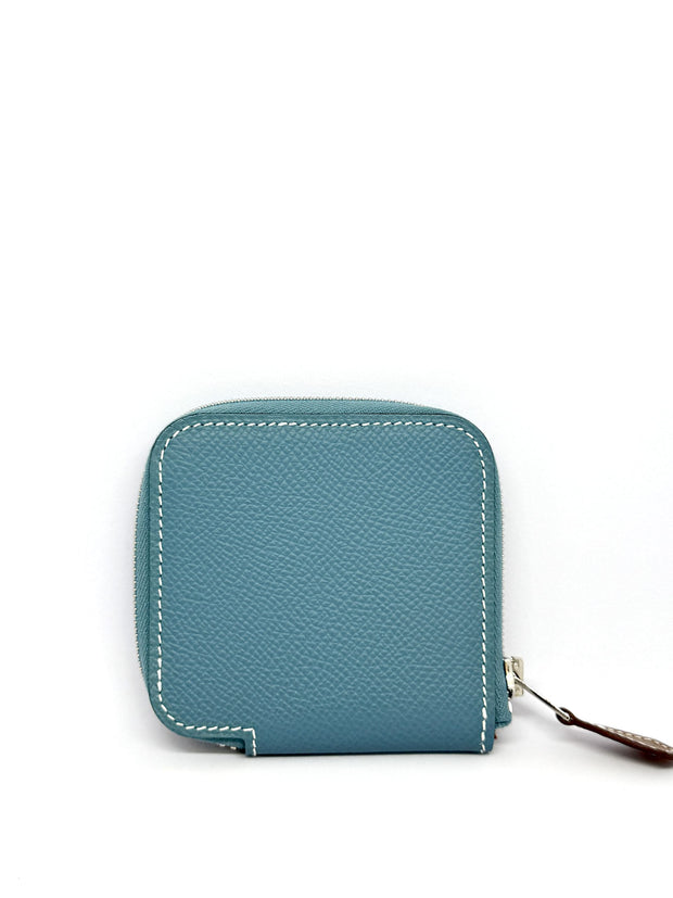COIN POUCH SILK-IN BLUE JEANS