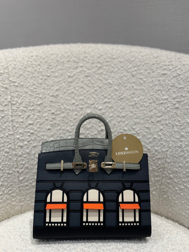 BIRKIN 20 FAUBOURG GRIS CIMENT
