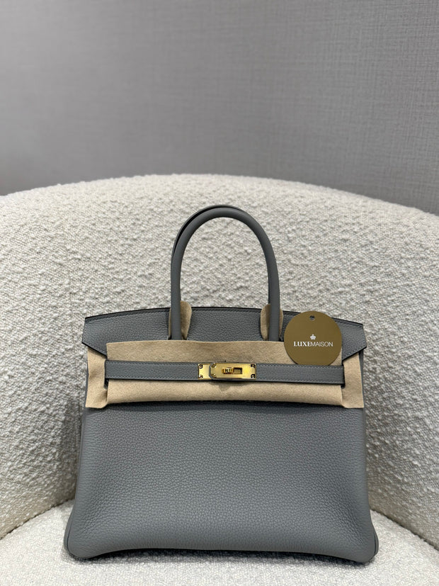 BIRKIN 30 GRIS MOUETTE