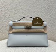 KELLY POCHETTE GRIS PLATINE