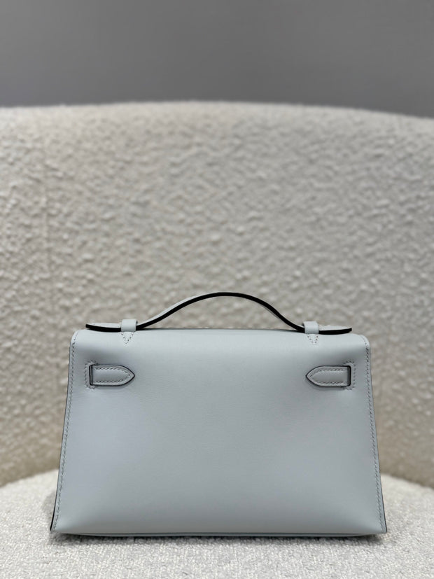 KELLY POCHETTE GRIS PLATINE