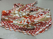 90CM SCARF PLEATED CLIQUETIS CARRE