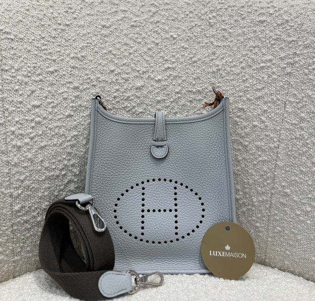 MINI EVELYN BLUE PALE-GRIS ETAIN