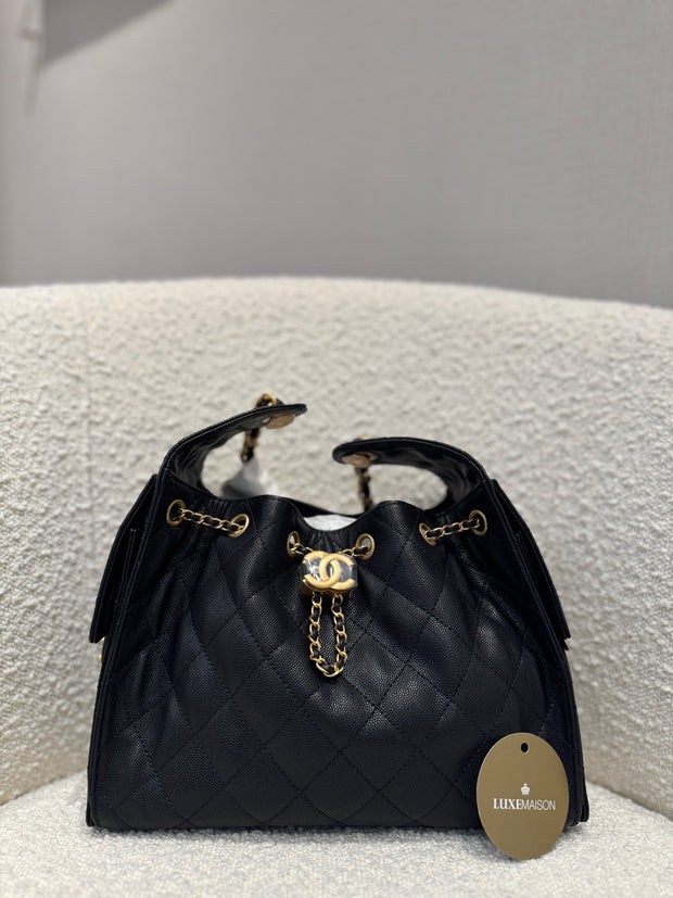 CHANEL 25 BAG BLACK