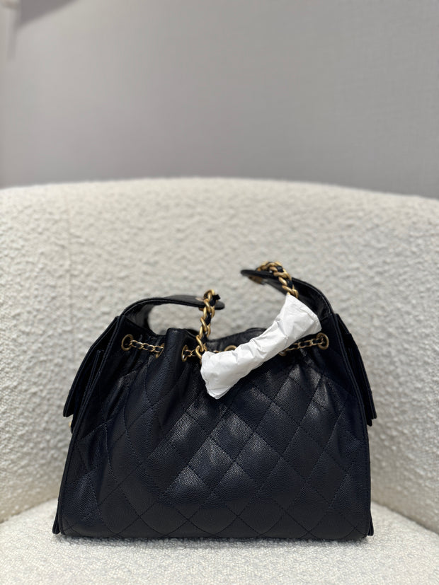 CHANEL 25 BAG BLACK