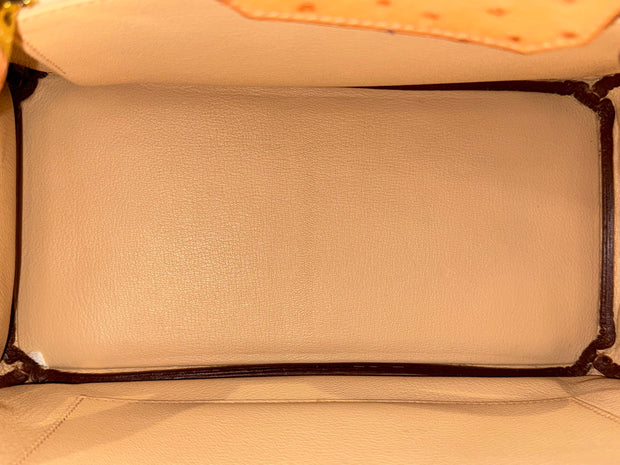 BIRKIN 30 OSTRICH TABAC CAMEL
