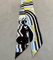 TWILLY BRIDE DE GALA JAUNE/BLEU/CHOC