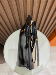 BIRKIN 25 BLACK SHINY POROSUS