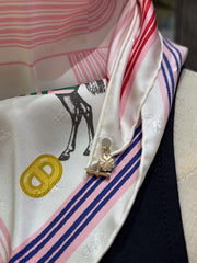 70CM SILK SCARF TRIANGLE GARDE ROBE POP CHARM