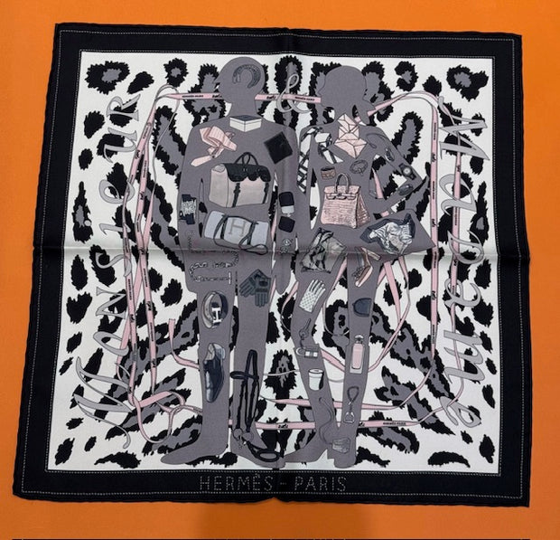 45CM SILK SCARF MADAME MONSIEUR