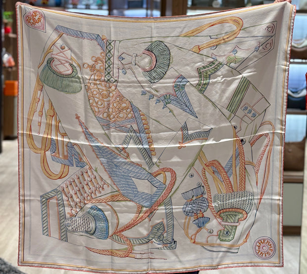 90CM SILK SCARF ZOUAVES AT DRAGON