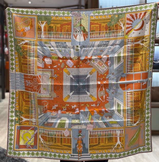 90CM SILK SCARF OBJECTS DE CURIOSITE