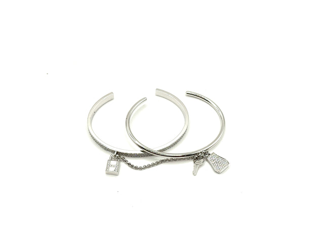 BRACELET JONC KELLY DIAMOND CADENAS SMALL