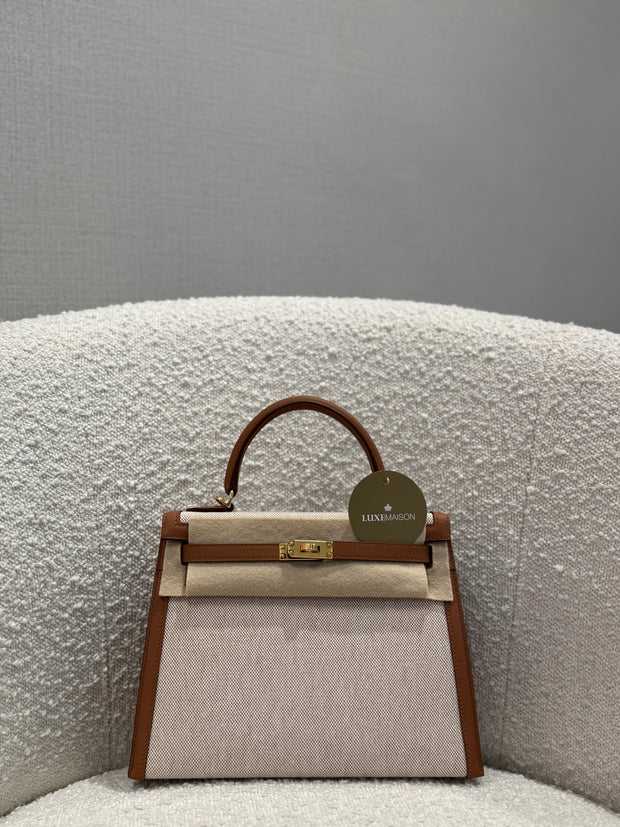 KELLY 25 ECRU/BEIGE/GOLD