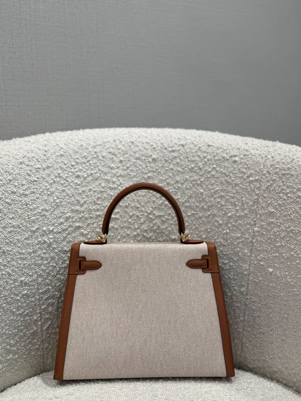 KELLY 25 ECRU/BEIGE/GOLD