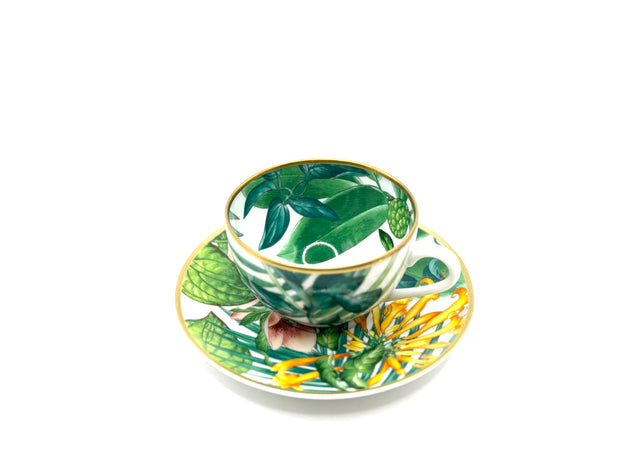 TASSE A THE ET SOUCOUPE PASSIFOLIA
