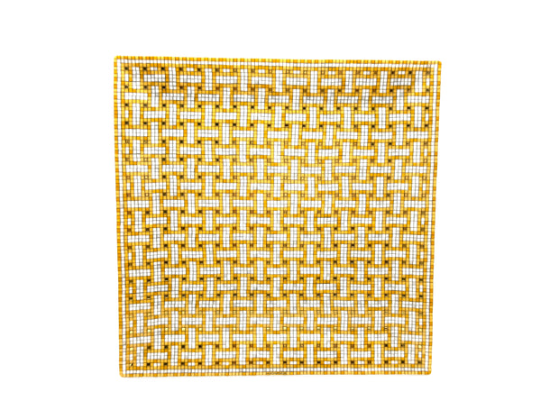 PETITE CARRE N4 MOSAIQUE GOLD