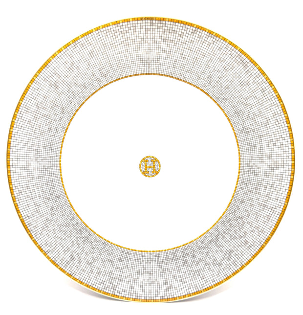 PLATE PRESENTATION MOSAIQUE GOLD