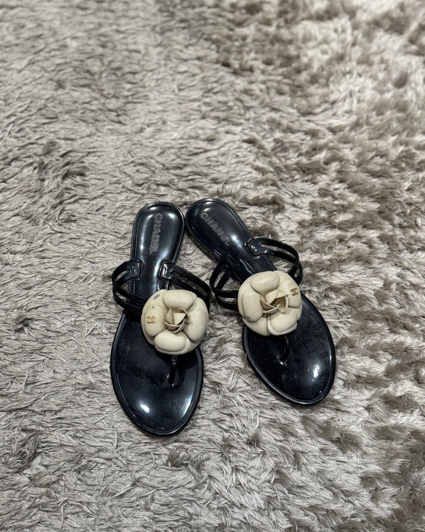 CHANEL CAMELLIA SANDALS