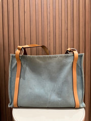 CABALICOL CANVAS TOTE BLUE LIN