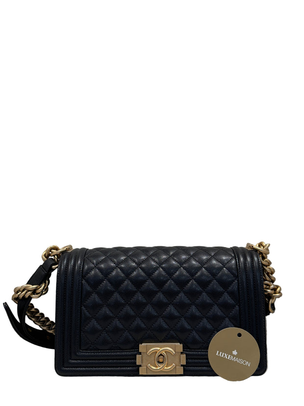 CHANEL BOY MEDIUM BLACK