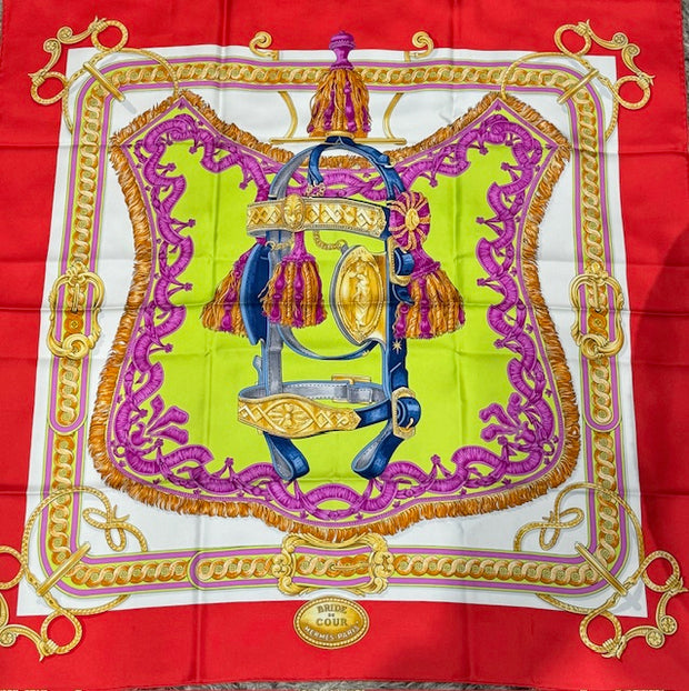 90CM SILK SCARF BRIDE DE COUR