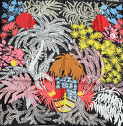 90CM SCARF 2 FACE LE JARDIN
