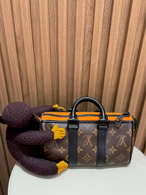 LV KEEPALL MONKEY XS MONOGRAM