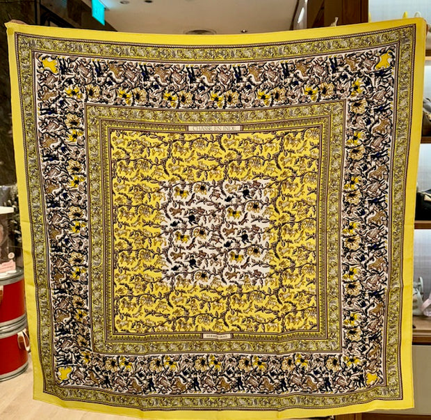 90CM SILK SCARF CHESSE EN INDIE