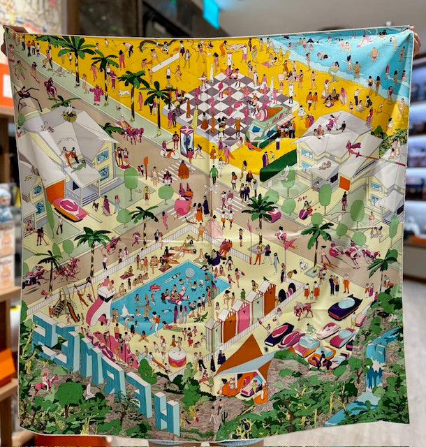 90CM SCARF HERMES ON THE BEACH