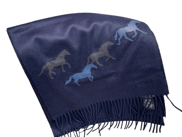 SCARF HORSE PATCH CASHMERE