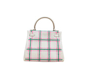 KELLY 25 TARTAN GRIS PALE/ BUBBLEGUM