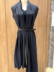 HERMES TOP CACHE COEUR MAILLE CREPE WITH BELT