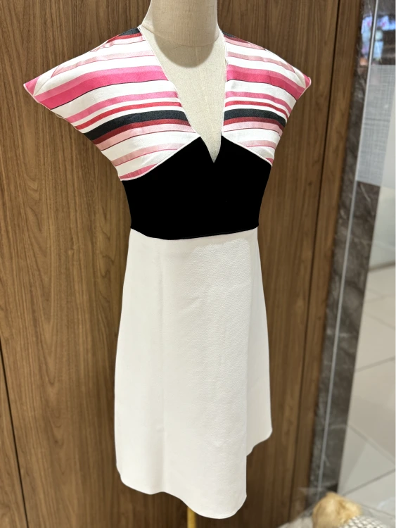 LONGCHAMP DRESS A-LINE STRIPES