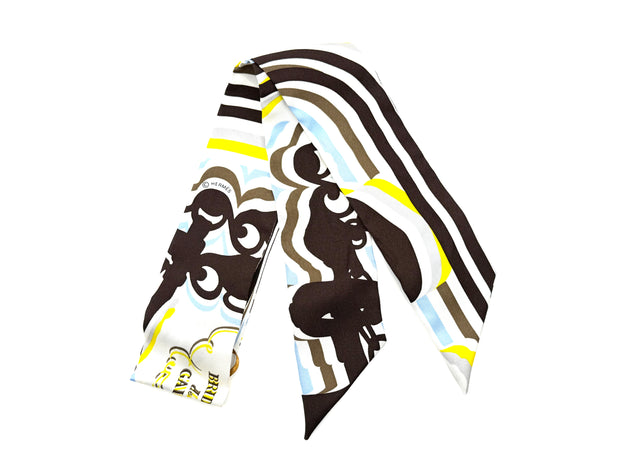 TWILLY BRIDE DE GALA JAUNE/BLEU/CHOC