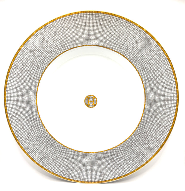 PRESENTATION PLATE MOSAIQUE GOLD & SILVER