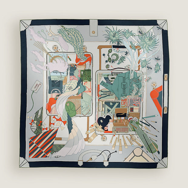 SILK 90CM SOIE BAGAGE A MAIN