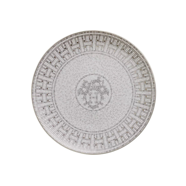 PLATE DESSERT MOSAIQUE PLATINE